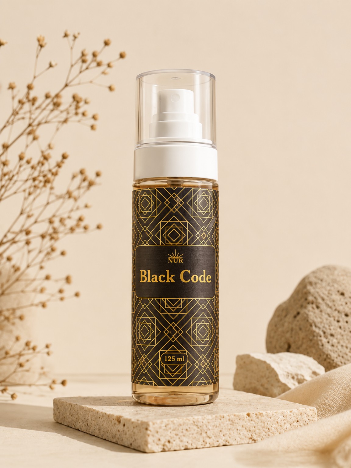 Black Code body splash